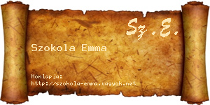 Szokola Emma névjegykártya